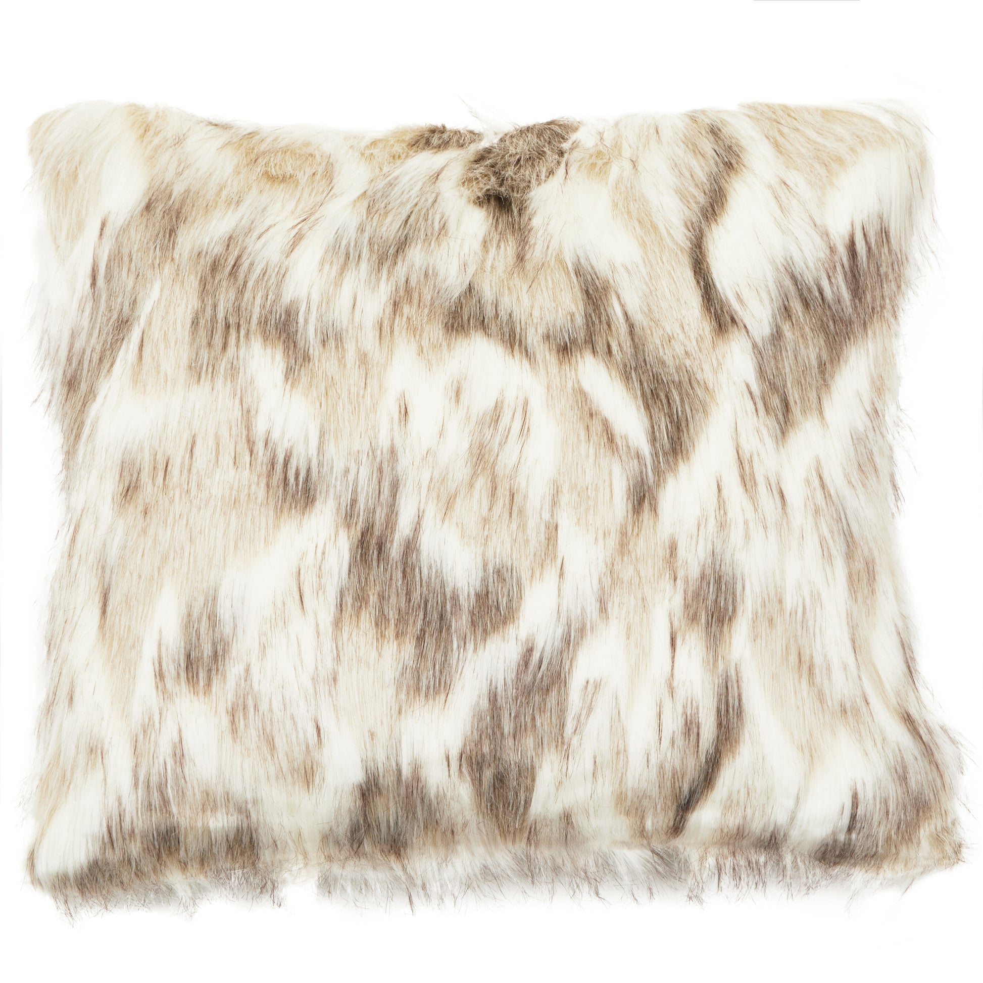 Bosie Lamina Natural Faux Fur Square Cushion image 2