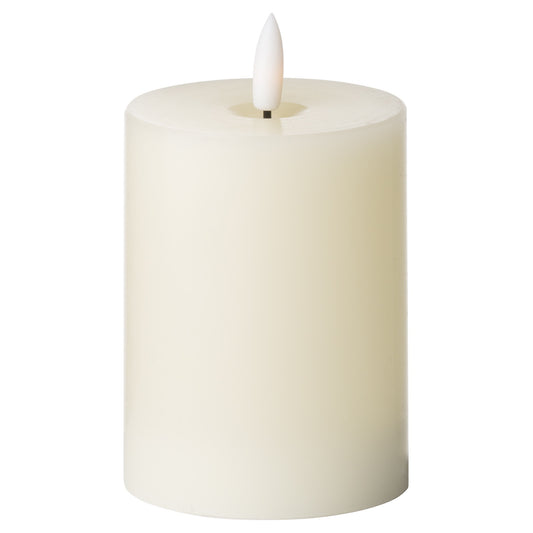 Luxe Collection Natural Glow 3 x 4 LED Cream Candle image 0
