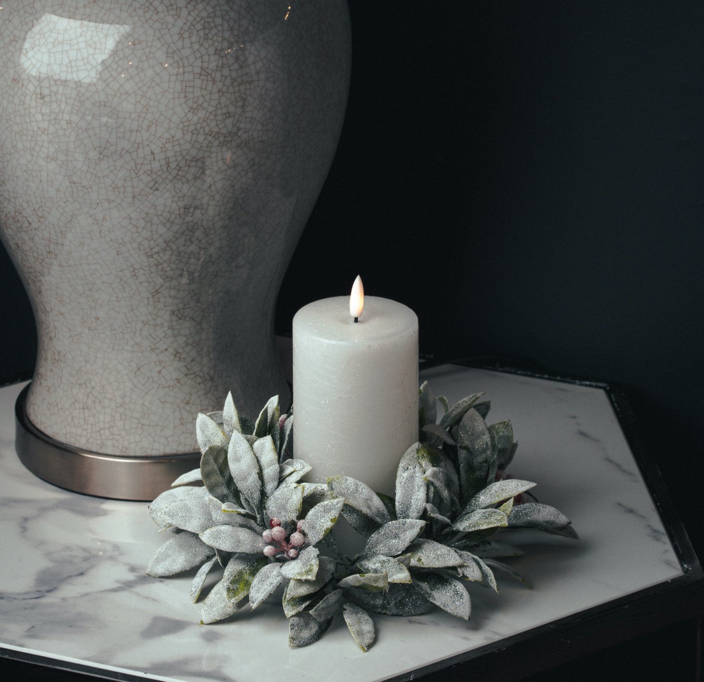 Luxe Collection Natural Glow 3x6 LED White Candle image 1