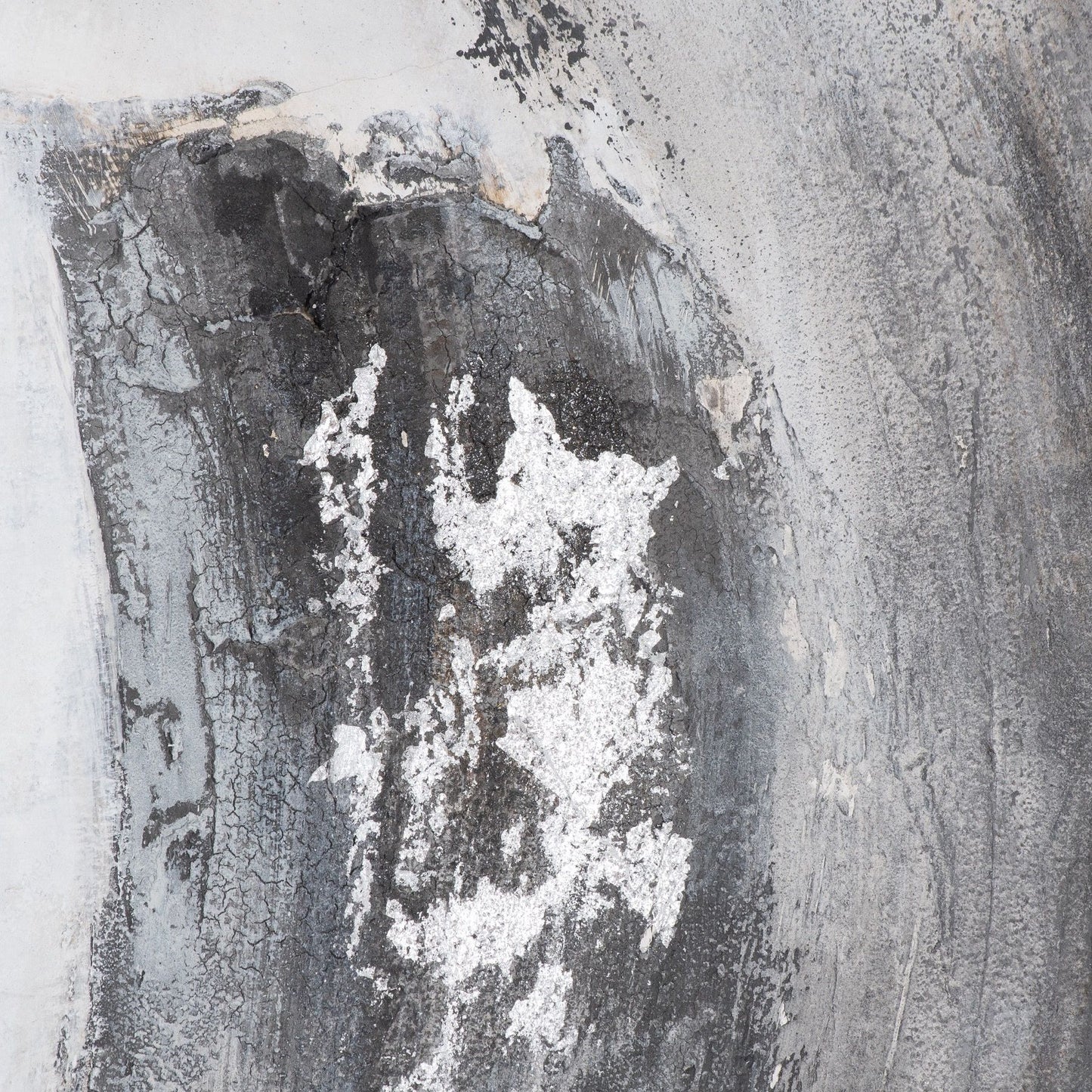 Galaxy Silver And Grey Hand Painted Canvas image 2