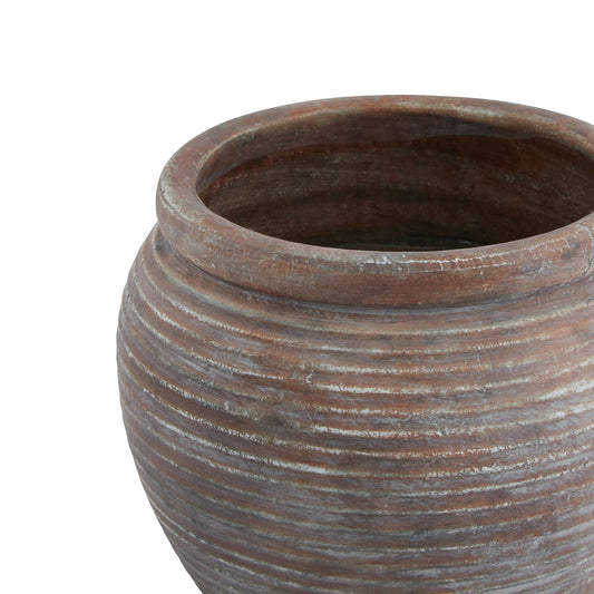 Siena Brown  Diameter Rimmed Plant Pot image 1