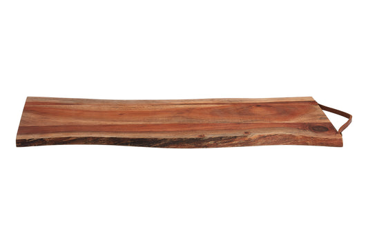 Socorro Acacia Wood Chopping And Serving Board with Oil Finish with Handle image 0