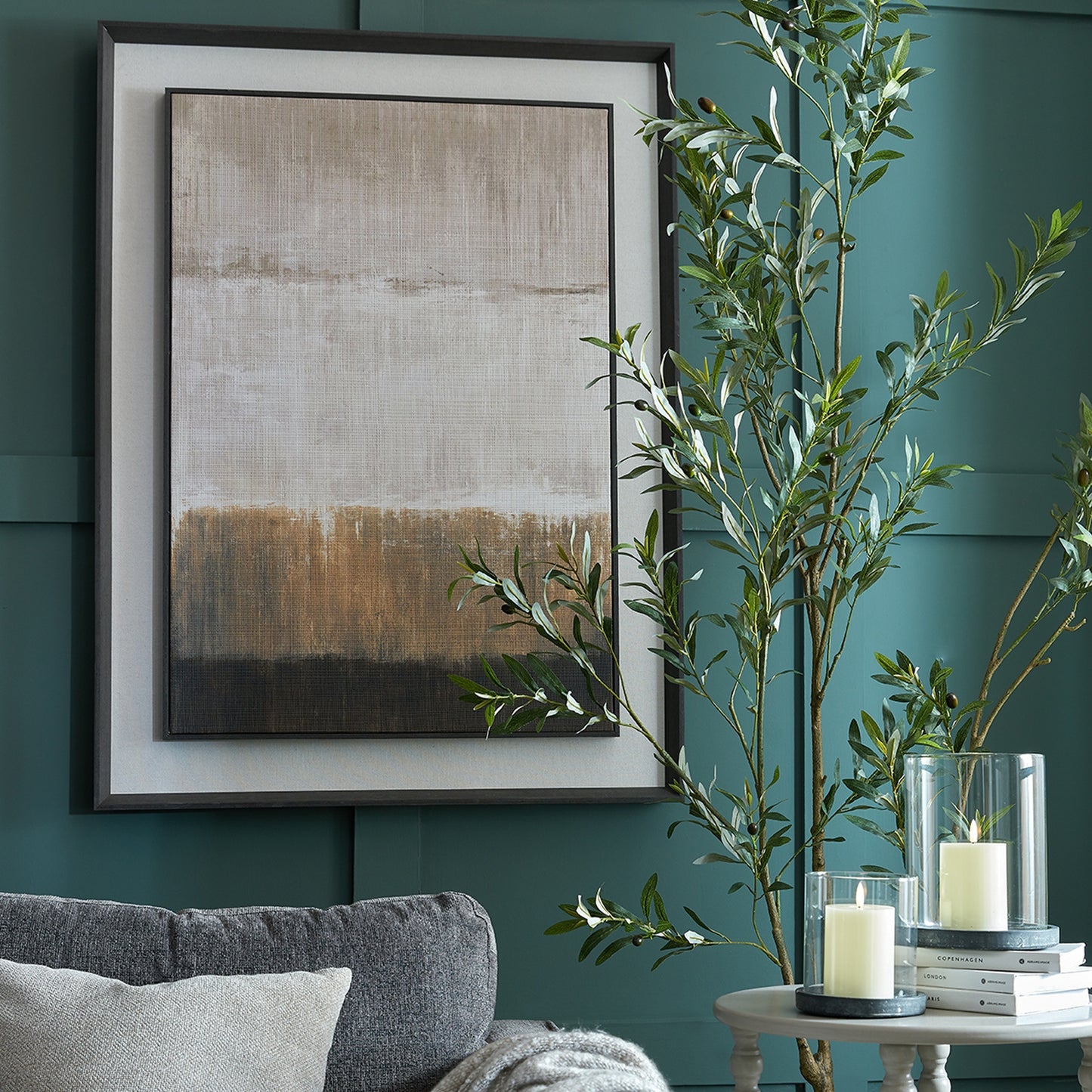 Extra Large Moderno Painting On Linen Mounted In Frame image 1