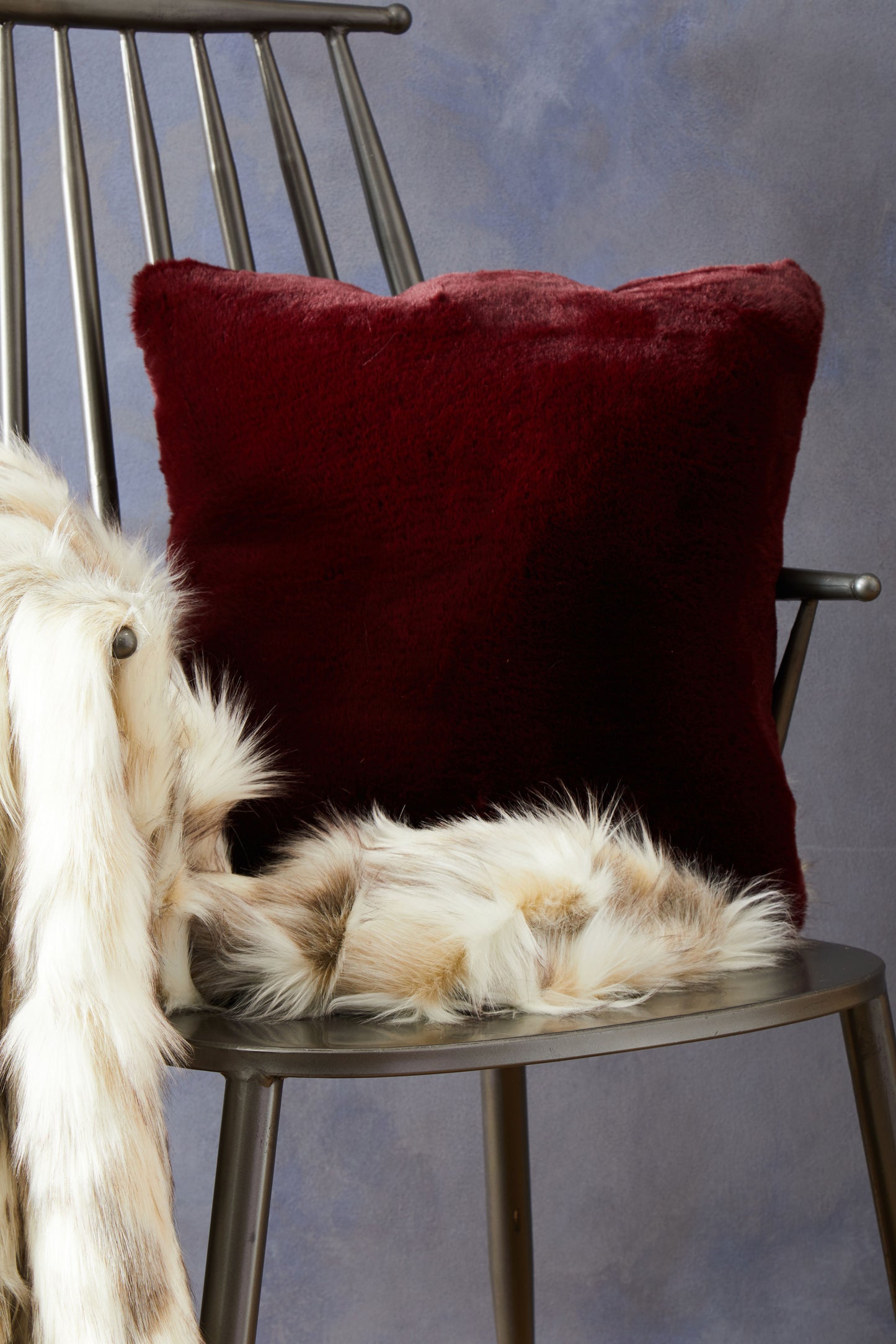 Bosie Lamina Natural Faux Fur Throw image 5