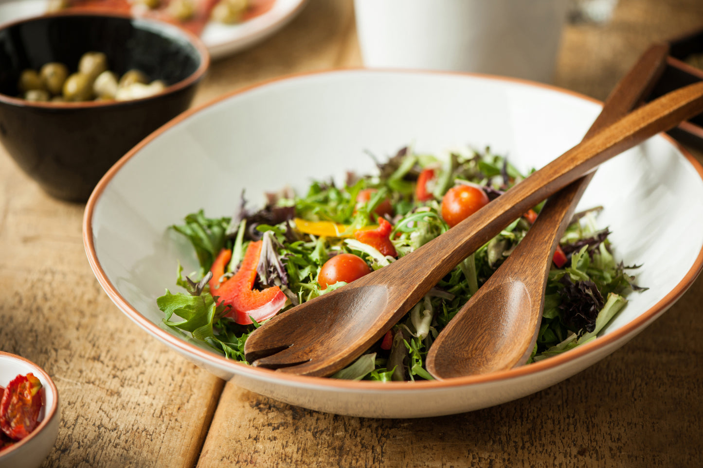 Kora Acacia Large Salad Servers image 1