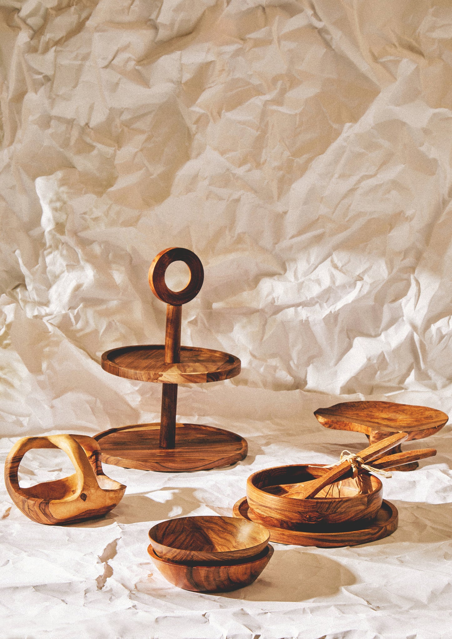 Kora Acacia Large Salad Servers image 5