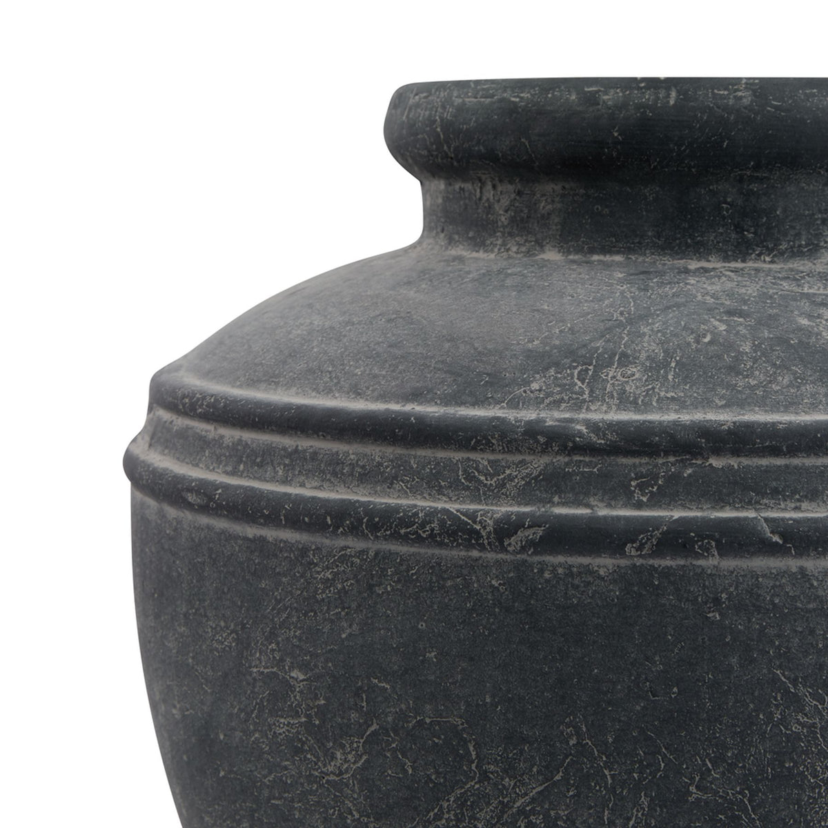 Amalfi Grey Mediterranean Style Ceramic Water Pot
