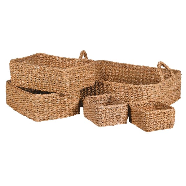 Set of 5 Sizes of Seagrass Trays