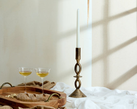 Cessna Gold Handcrafted Taper Candle Holder