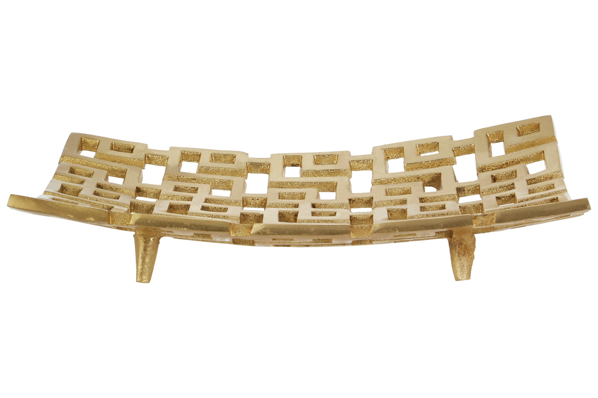 Delphi Small Gold Finish Plate Ornament 34cm x 34cm