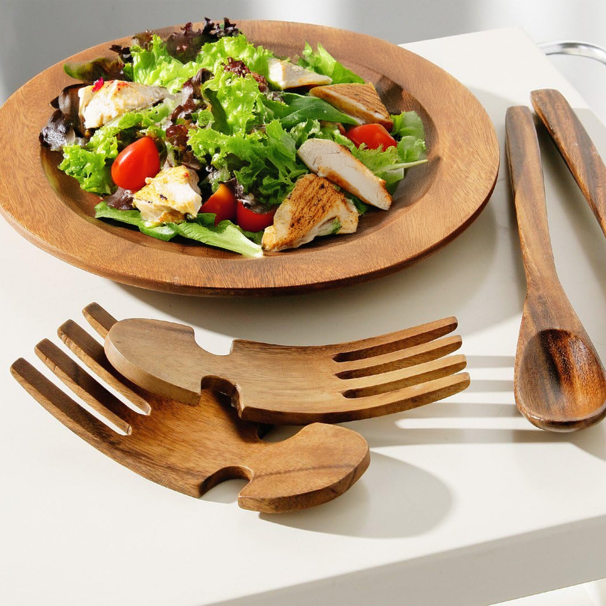 Kora Acacia Salad Hand Servers image 3