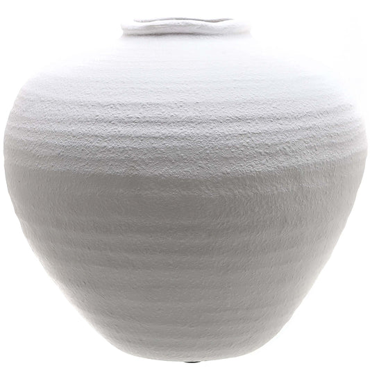 Regola Matt White Ceramic Vase image 0