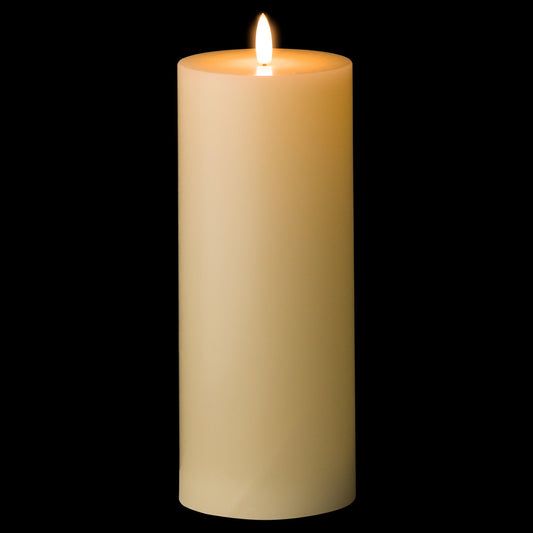 Luxe Collection Natural Glow 3.5 x 9 LED Cream Candle image 1