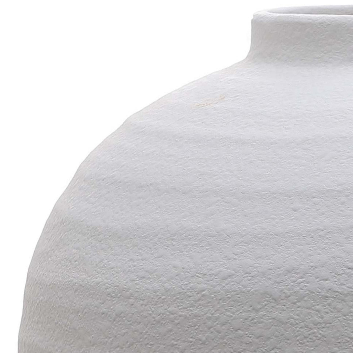 Tiber Matt White Ceramic Vase image 1