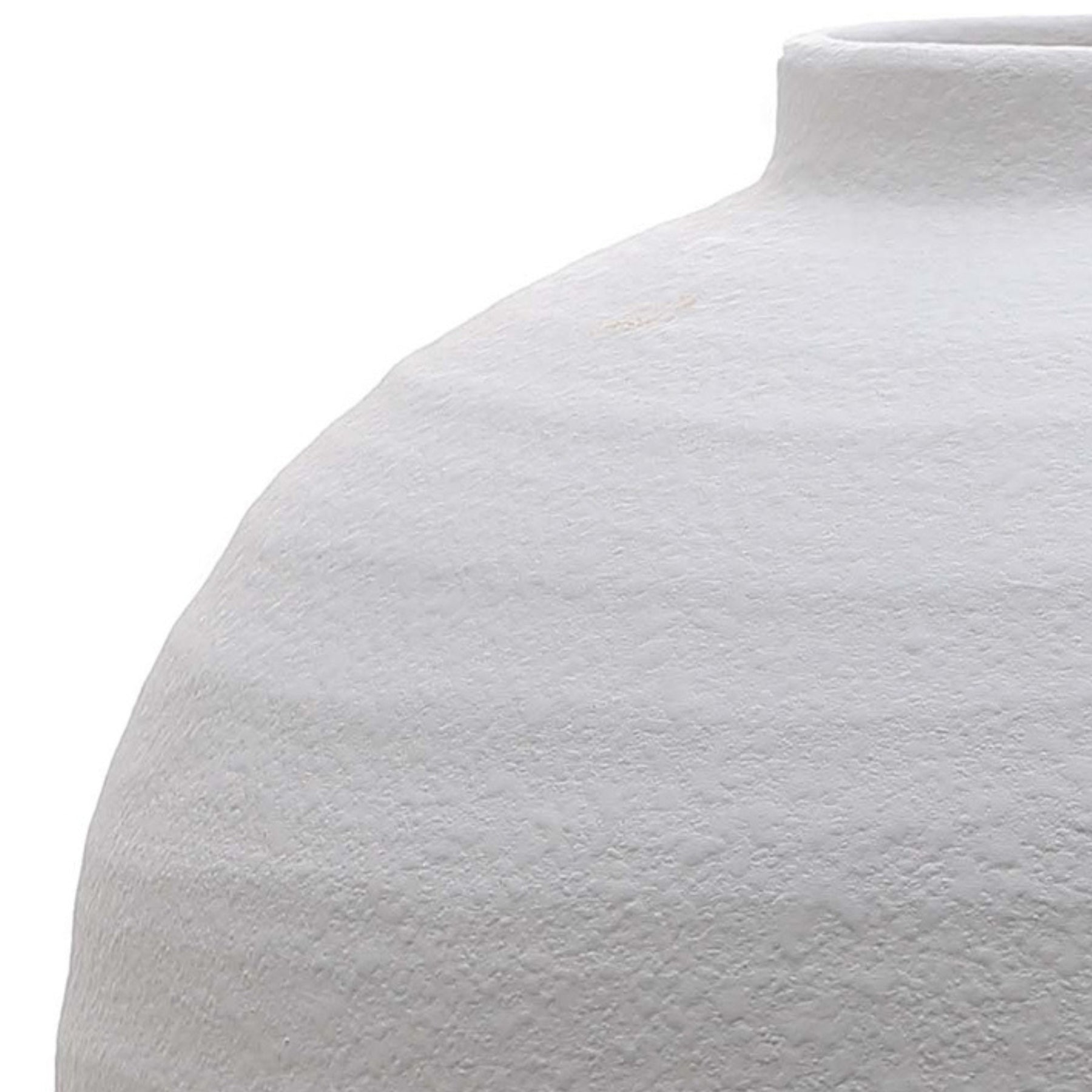 Tiber Matt White Ceramic Vase image 1