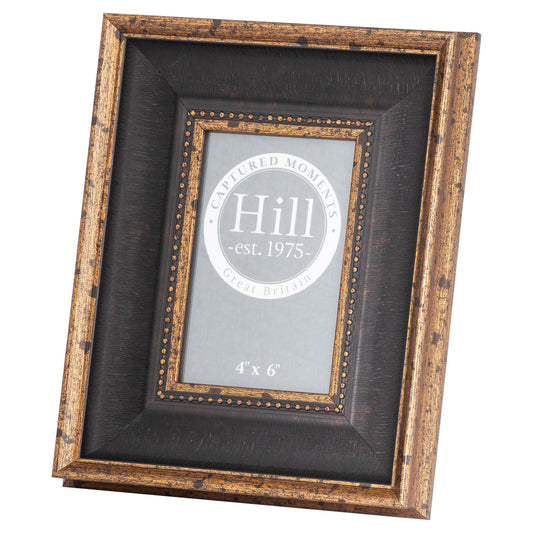 Black  Antique Gold Beaded 4X6 Photo Frame image 0