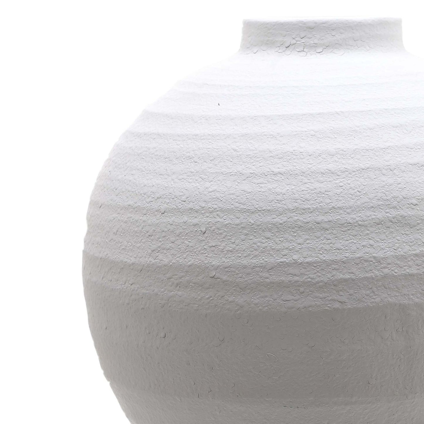 Tiber Large Matt White Ceramic Vase image 1