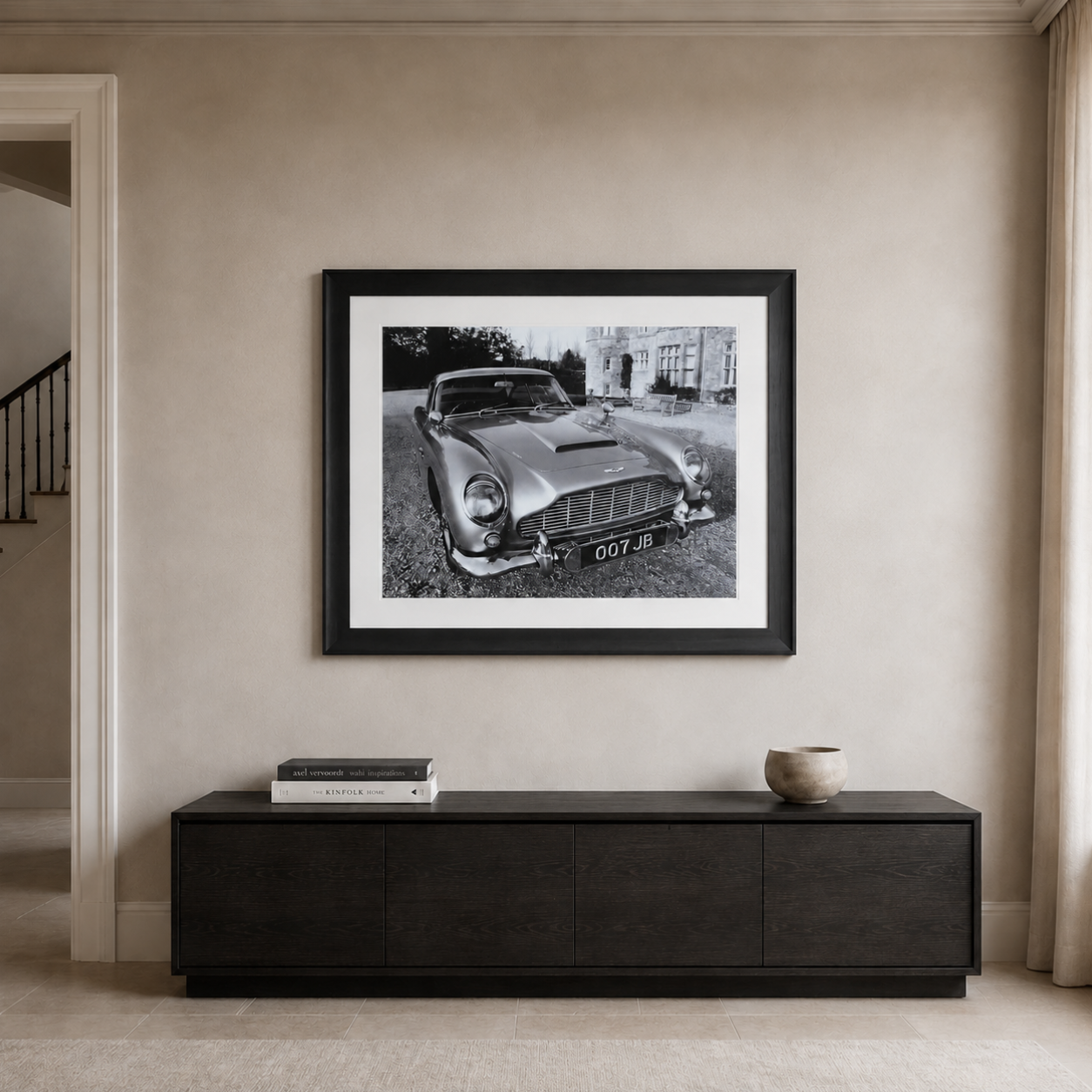 Extra Large 007 Aston Martin Framed Print 116 x 136cm