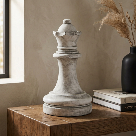 Athena Stone Queen Chess Piece Ornament 29cm