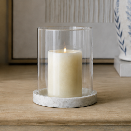 Athena Stone Hurricane Lantern