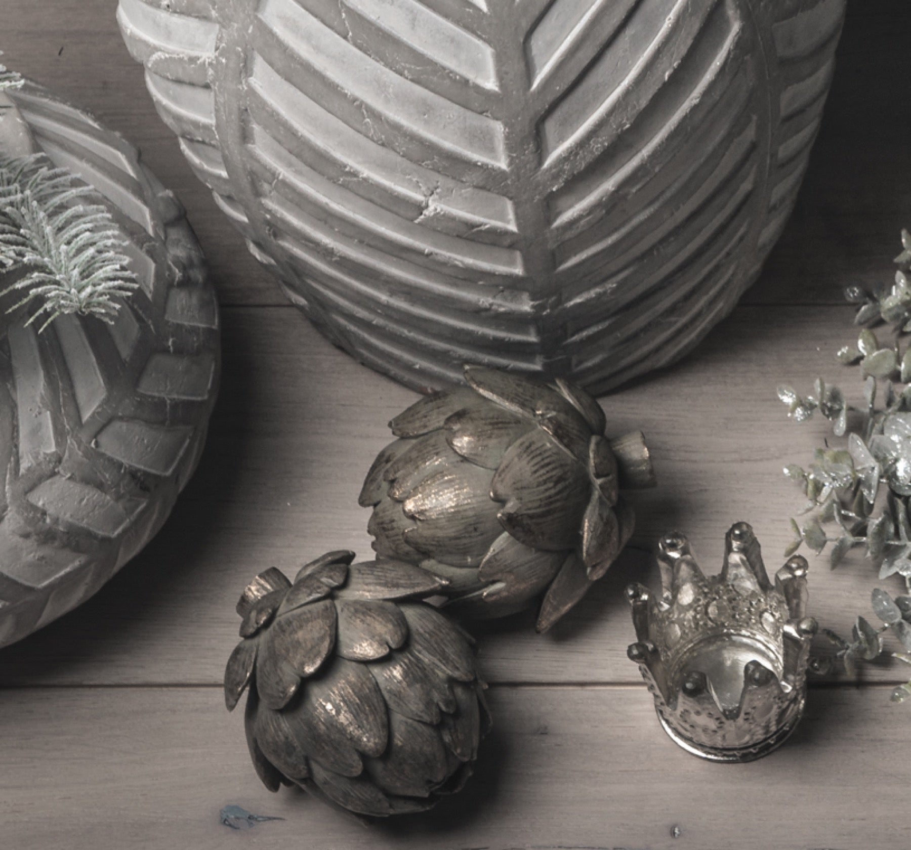Antique Bronze Artichoke Ornament image 2