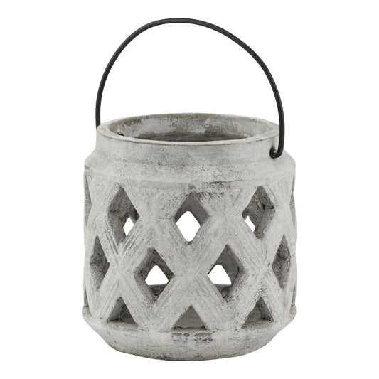 Athena Stone Lattice Lantern image 0