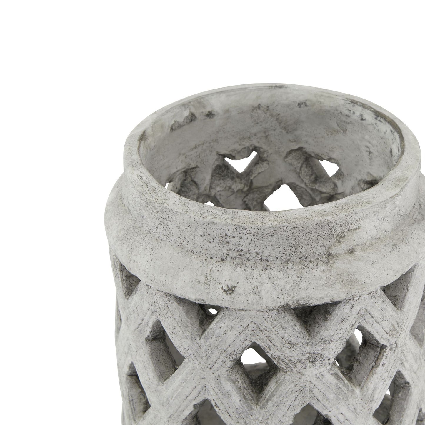 Athena Stone Large Lattice Lantern image 1