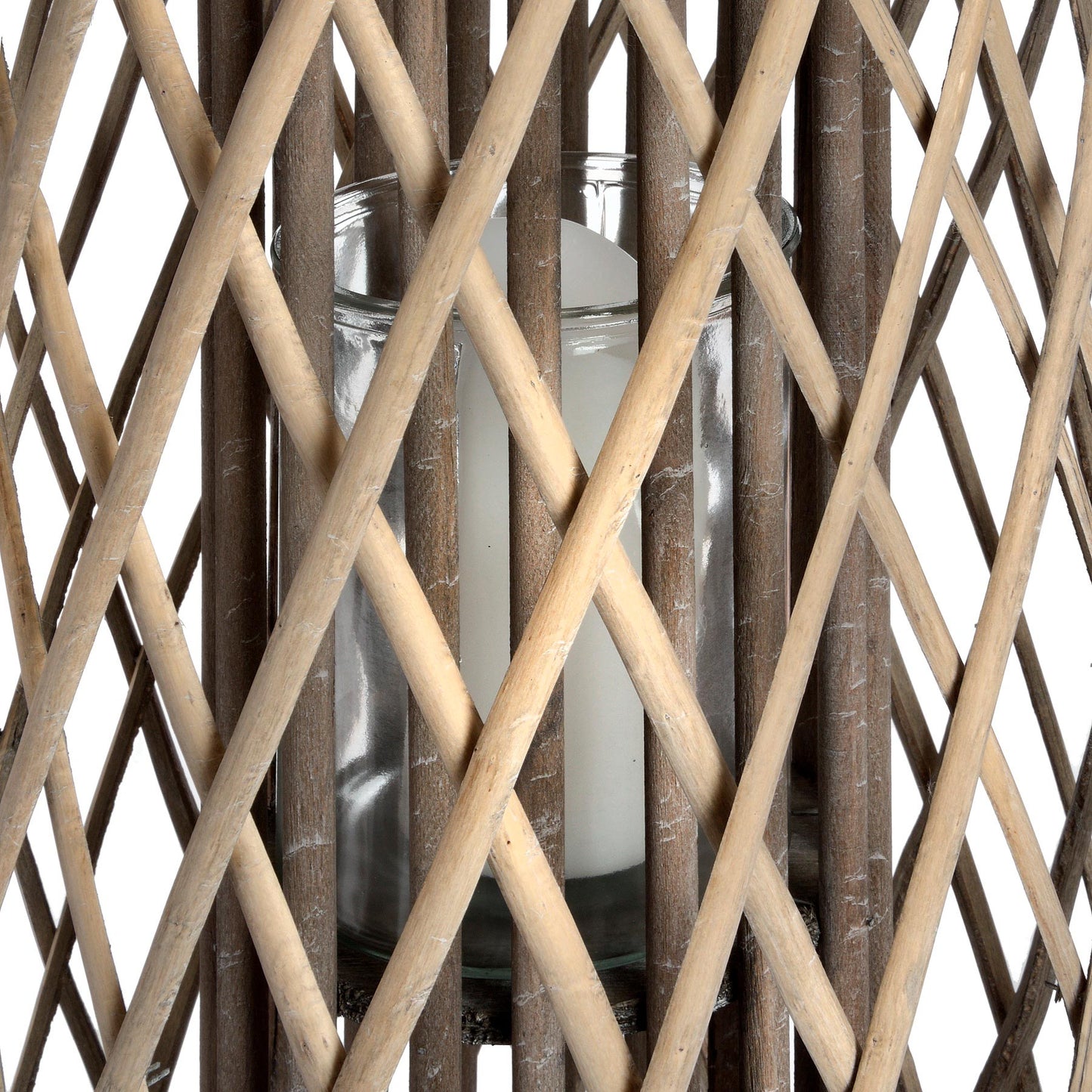 Large Standing Wicker Lantern image 1