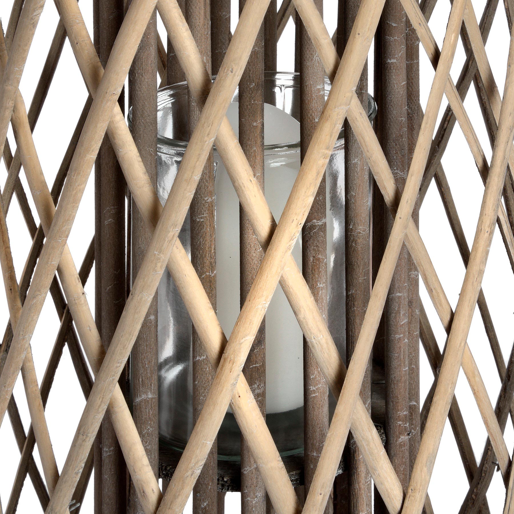 Large Standing Wicker Lantern image 1