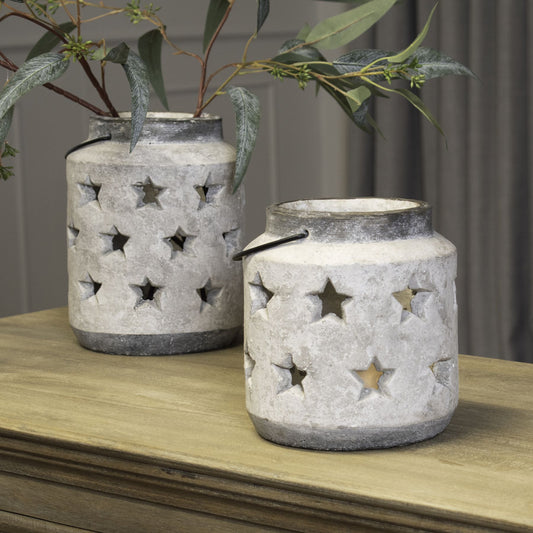 Bloomville Large Stone Star Lantern image 2