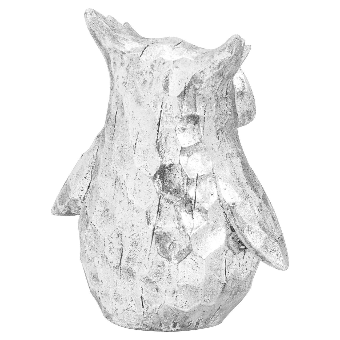 Olive The Large Silver Ceramic Owl image 1