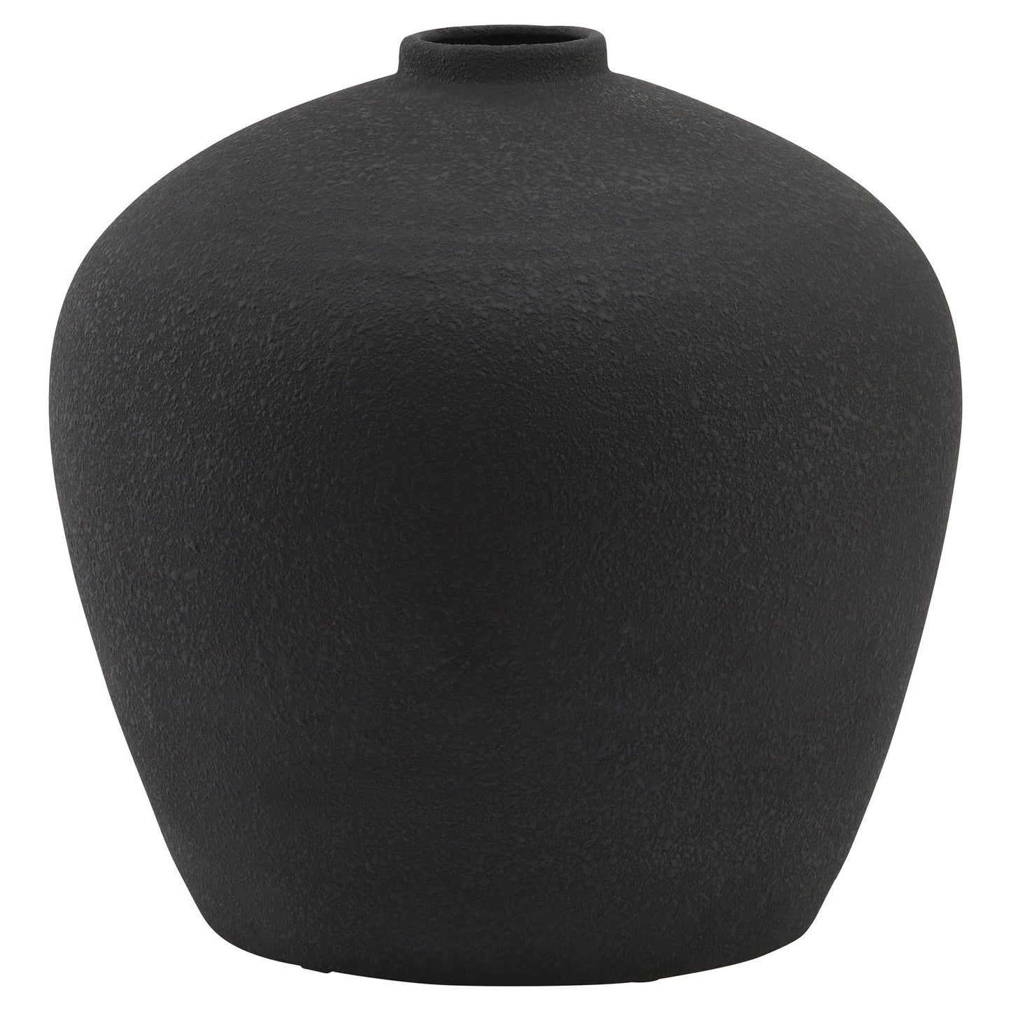 Matt Black Astral Large Ceramic Vase image 1