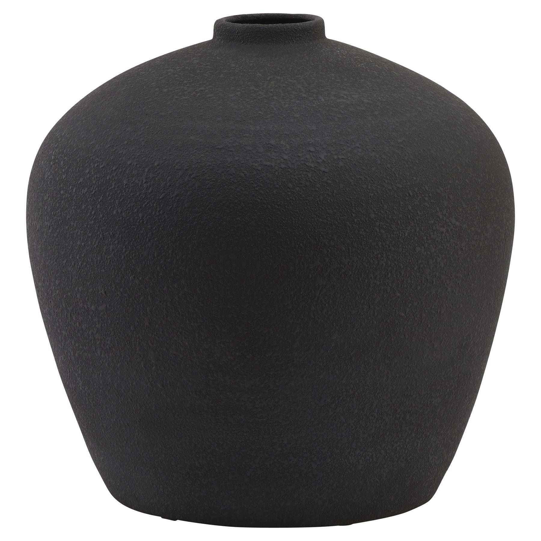 Matt Black Astral Large Ceramic Vase image 1