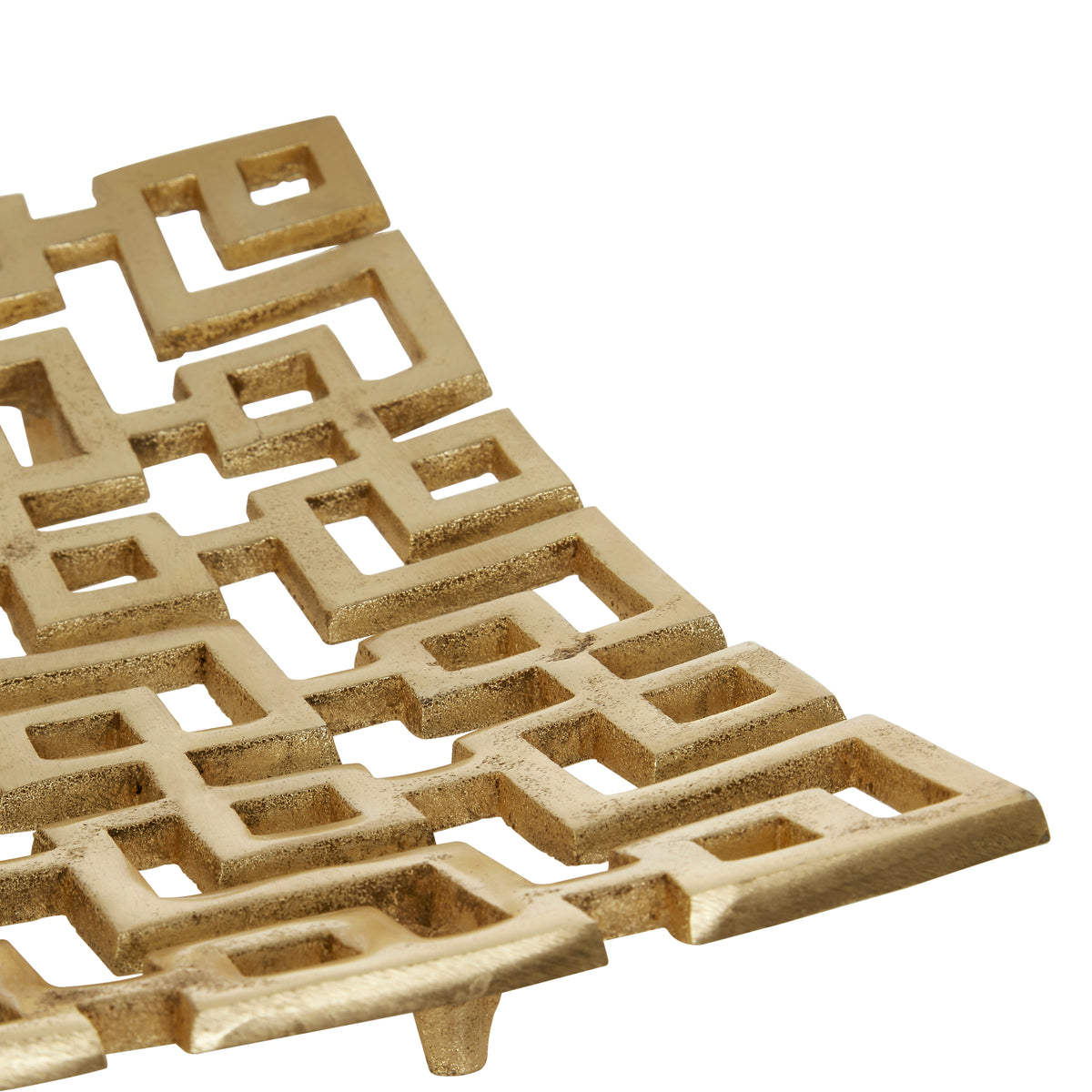 Delphi Small Gold Finish Plate Ornament 34cm x 34cm