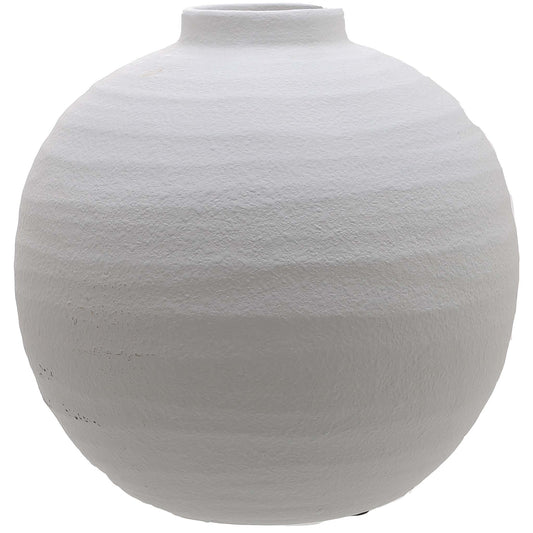 Tiber Matt White Ceramic Vase image 0