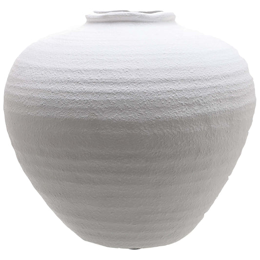 Regola Large Matt White Ceramic Vase image 0