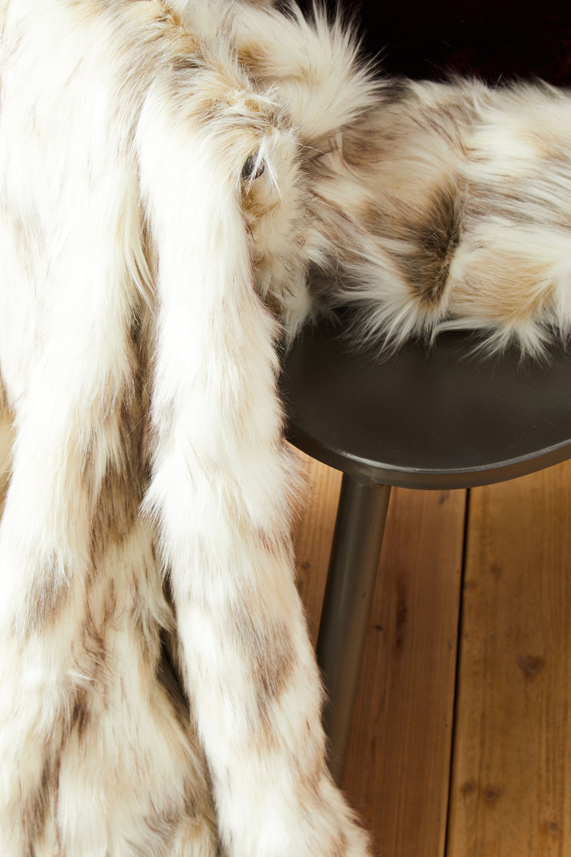 Bosie Lamina Natural Faux Fur Throw image 6