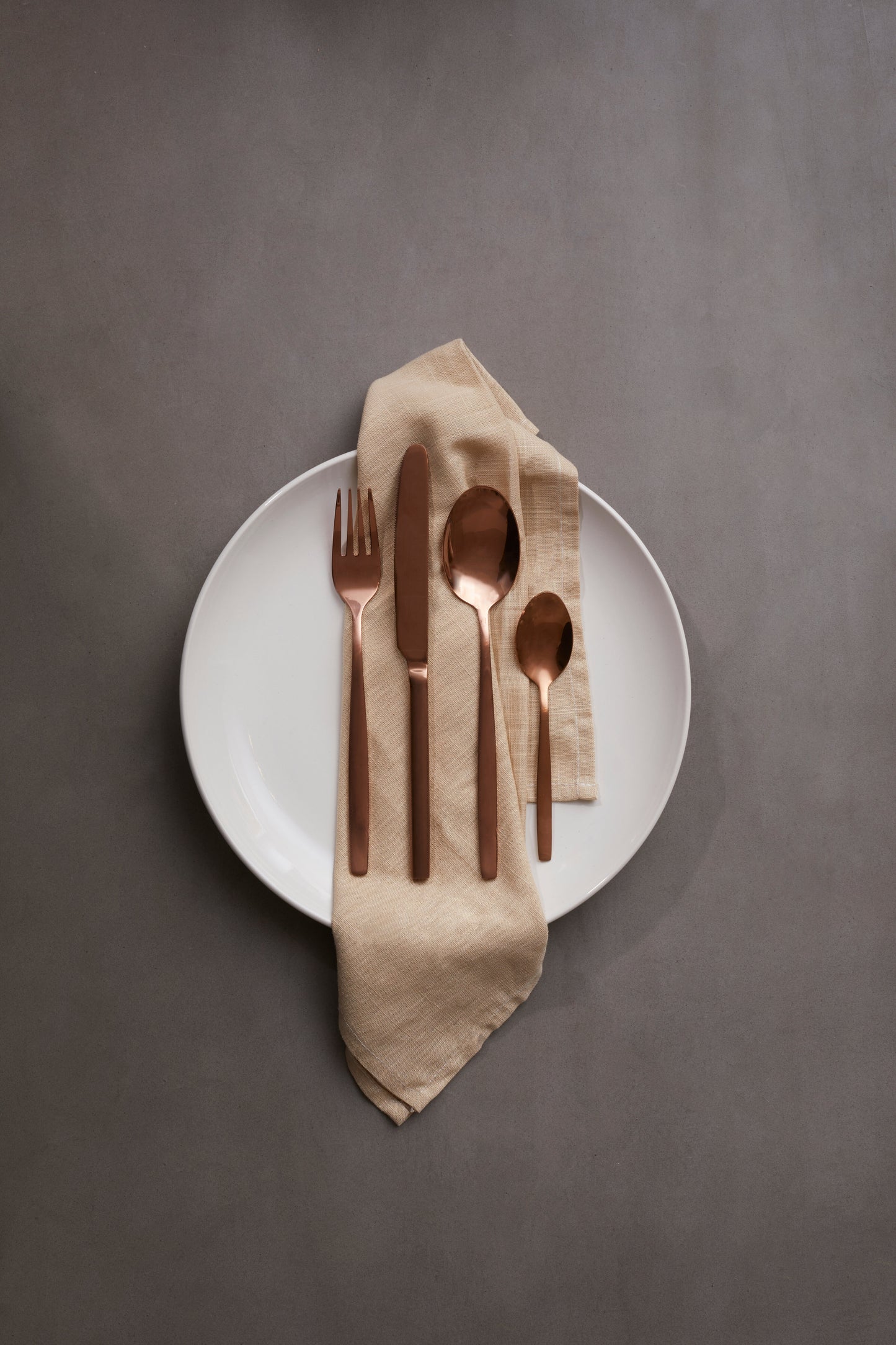 Avie 16 Pc Rose Gold Finish Cutlery Set image 1