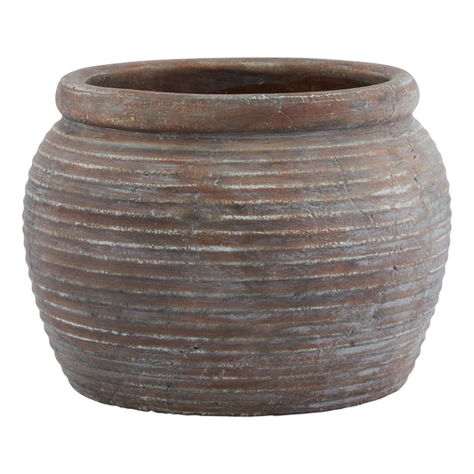 Siena Brown  Diameter Rimmed Plant Pot image 0
