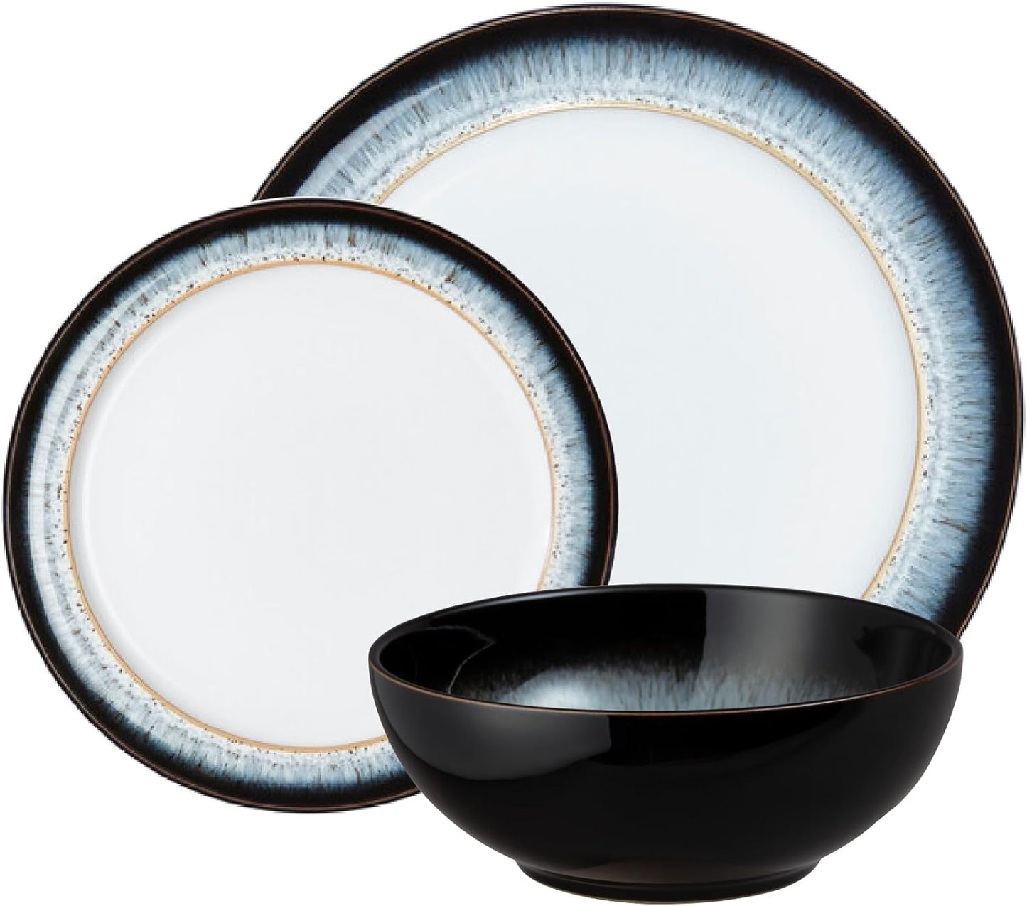 Denby Stoneware Halo 12 Piece Coupe Tableware Set