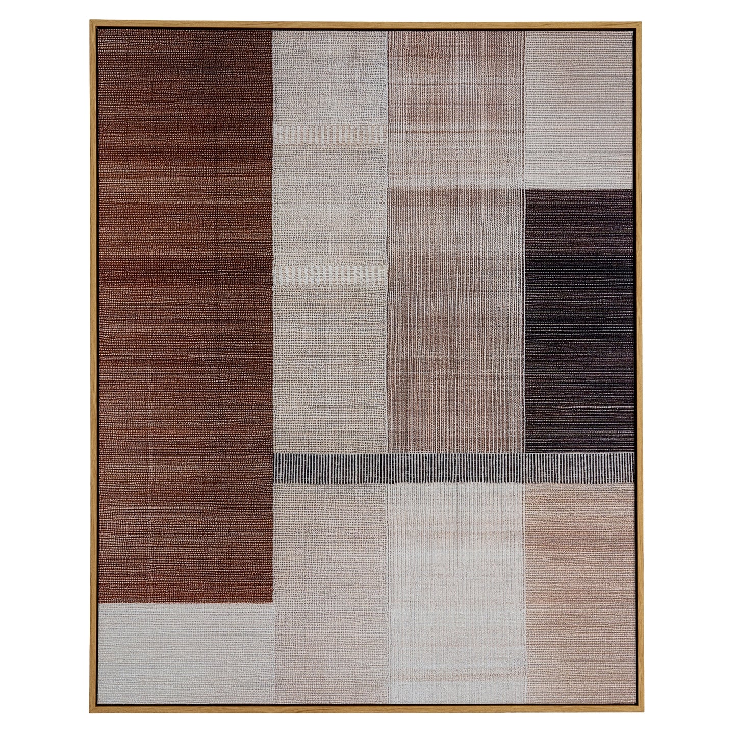 Ivora Hand Painted Large Canvas In Wood Frame