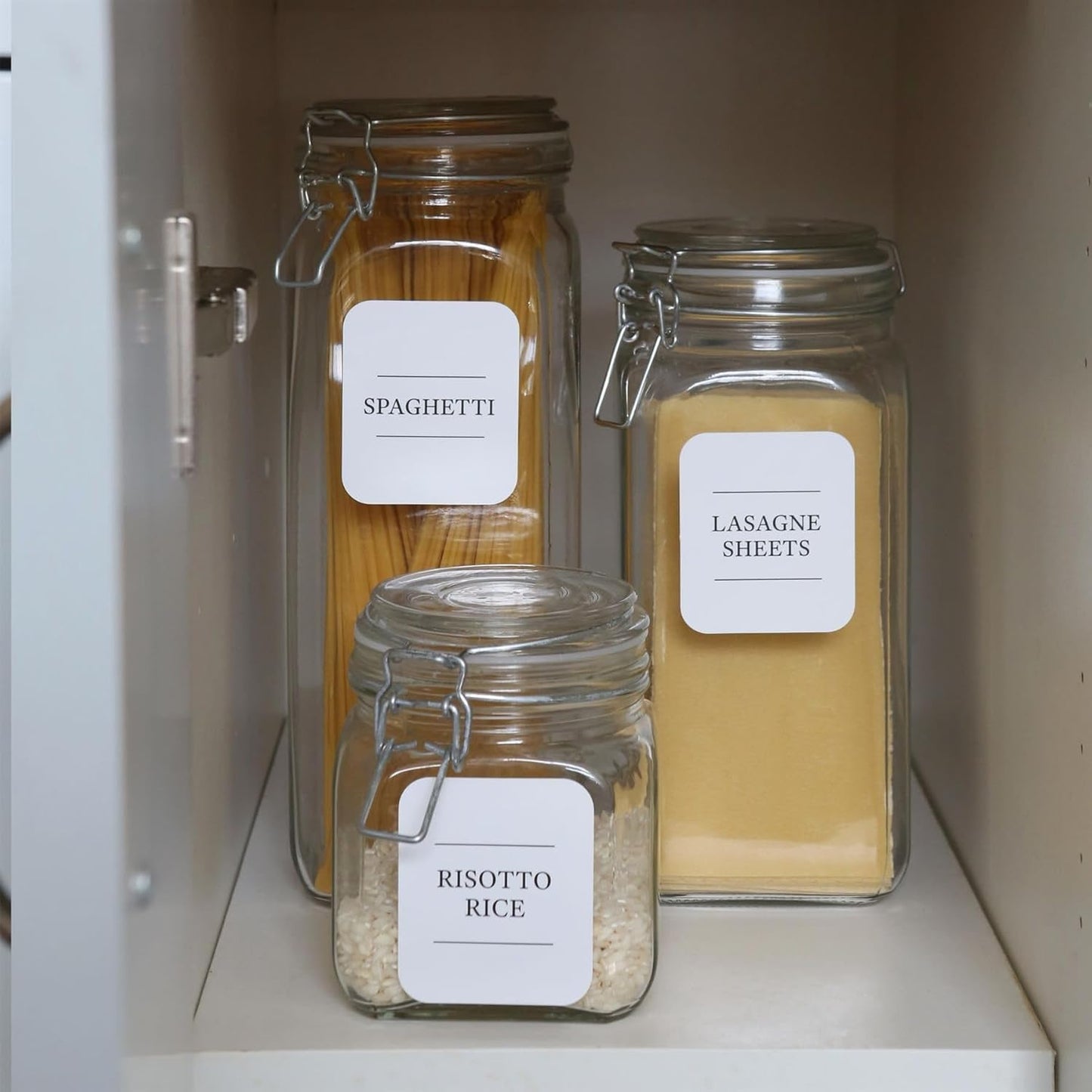 Kitchen, Utility & Pantry Storage Jar Labels - Pack of 36 Labels
