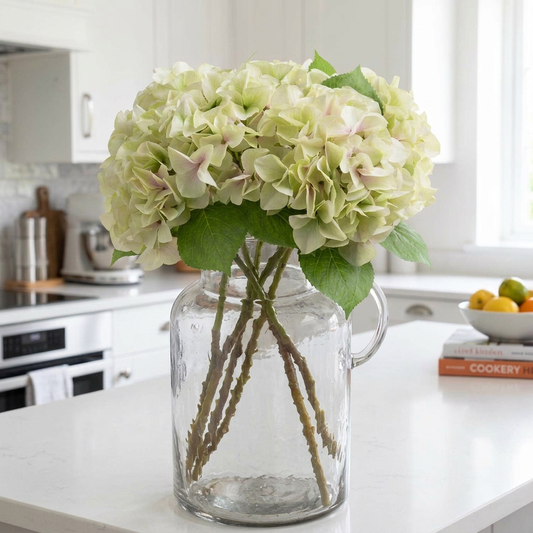 Green Single Stem Artificial Hydrangea