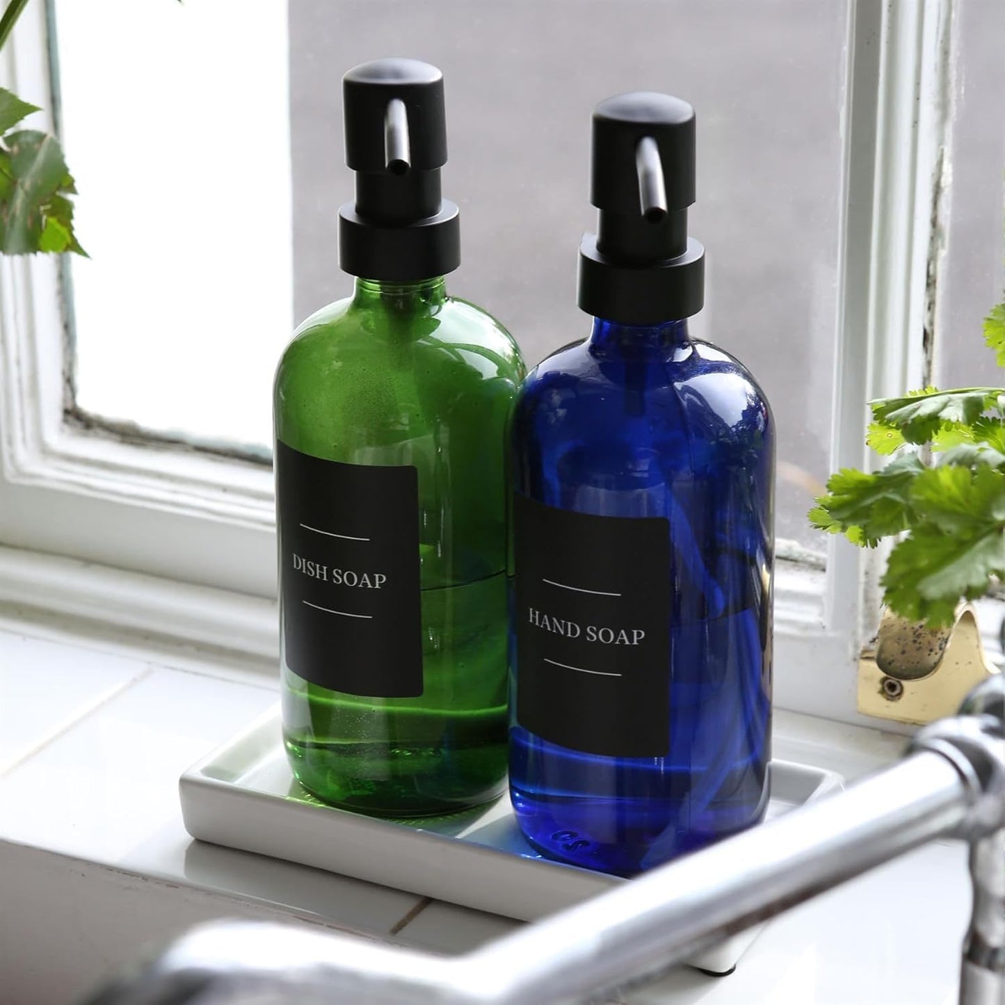 8pc Soap Dispenser Labels Set